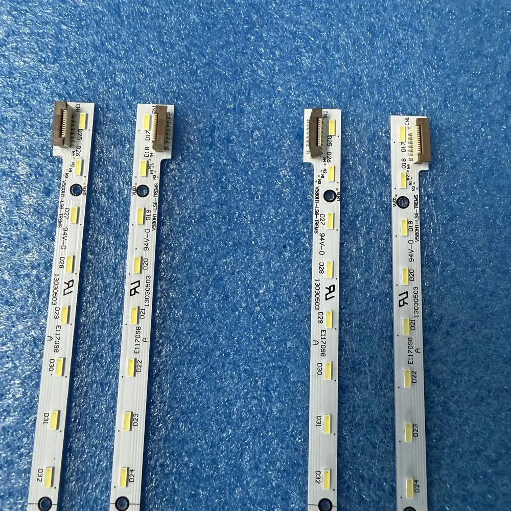 4pcs/set LED Backlight Strip for 32LED Toshiba 58L730OU 58L73O0UC 58L735OU 58L7365D 58E76OA V580HK1-LS6