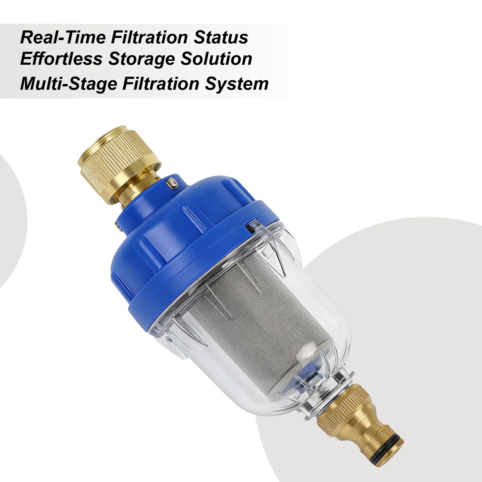 

RV Water Filter Stainless Steel Faucet Purifier Camping Outdoor Faucet Impurity Filter For Travel Trailer Caravan Motorhome