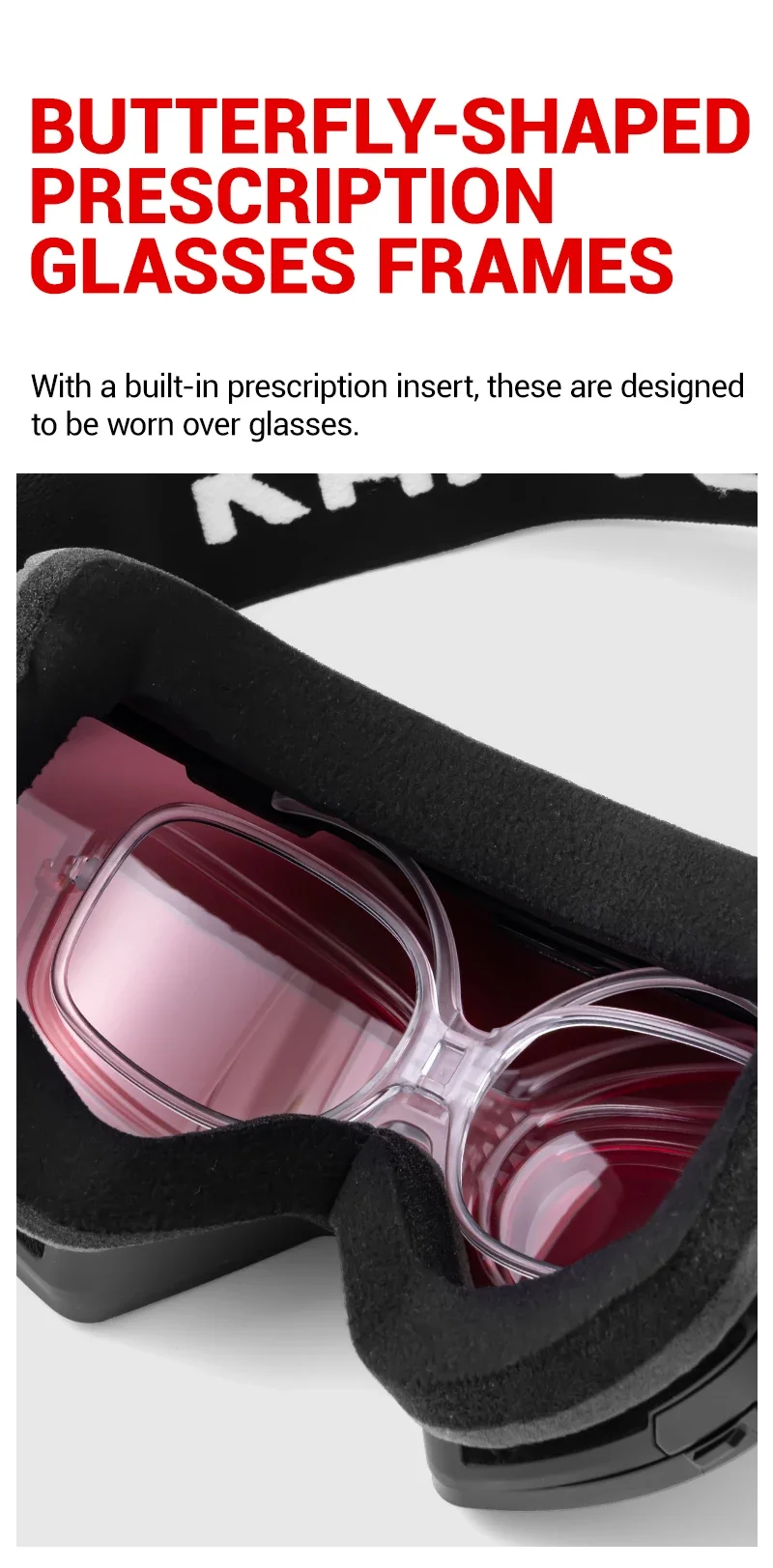 KAPVOE Antibeschlag-Skibrille, Skaten, Snowboard-Zubehör, Schneemobil, UV400, photochrome Outdoor-Wintersport, Fahrradbrille – Detail 12