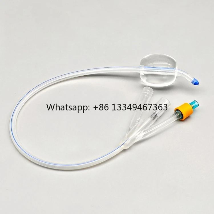 22FR 50CC 3-Way Dufour تلميح سيليكون فولي قسطرة الإحليل أنبوب القسطرة الطبية