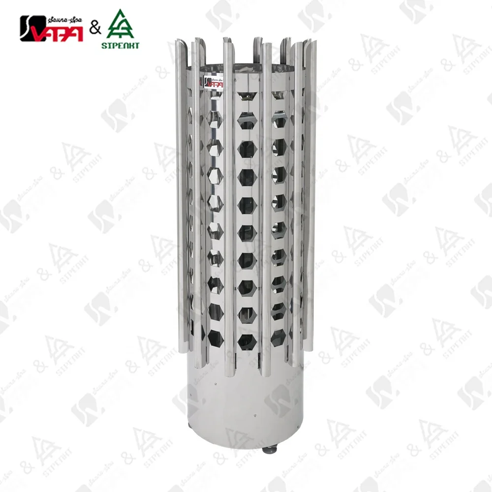 6KW Electric Sauna Heater Stainless Steel Sauna Stove Freestanding Type With External Controller For Sauna Room Use