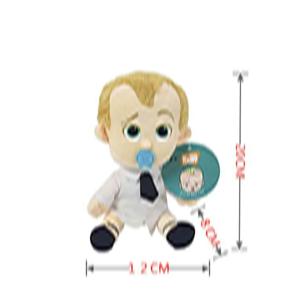 Cartoon De Baby Boss Wit Zwart Pop Anime Schattige Kinderen Cartoon Action Figure Marionet Charm Hobby Speelgoed Kids Gift 20CM