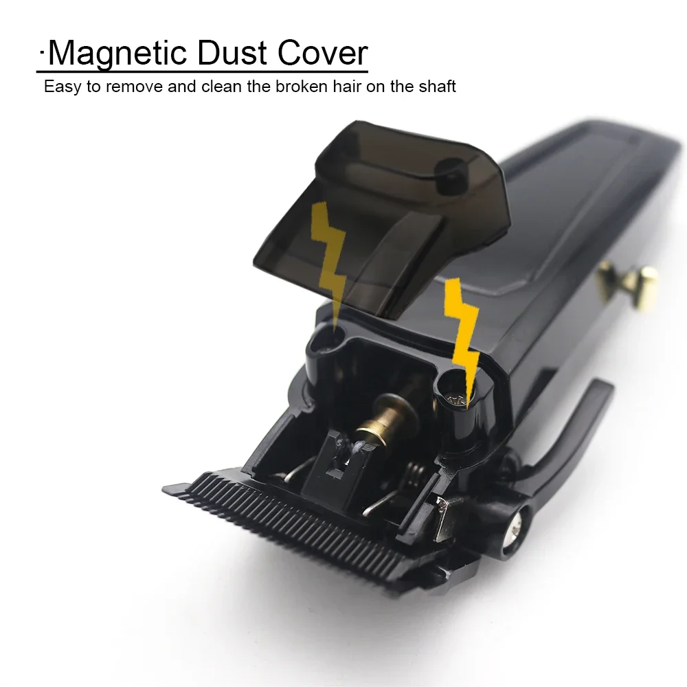 ماكينة قص الشعر الكهربائية الاحترافية للرجال 7500 دورة في الدقيقة مع شاحن قاعدة DLC ماكينة حلاقة بشفرة تتلاشى ماكينة قص الشعر