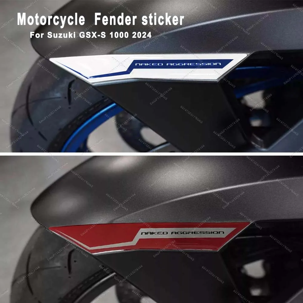 

For Suzuki GSX-S 1000 2024 Motorcycle Accessories Front Fender Sticker waterproof 3D Epoxy Resin Sticker