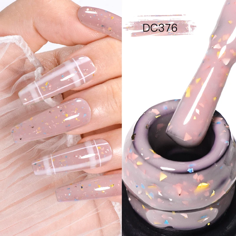 Mtssii 7ml Multicolour Rubber Base Gel Nail Polish Pink White Summer Candy Semi Permanent UV LED Art Gel Varnish Soak Off Nails