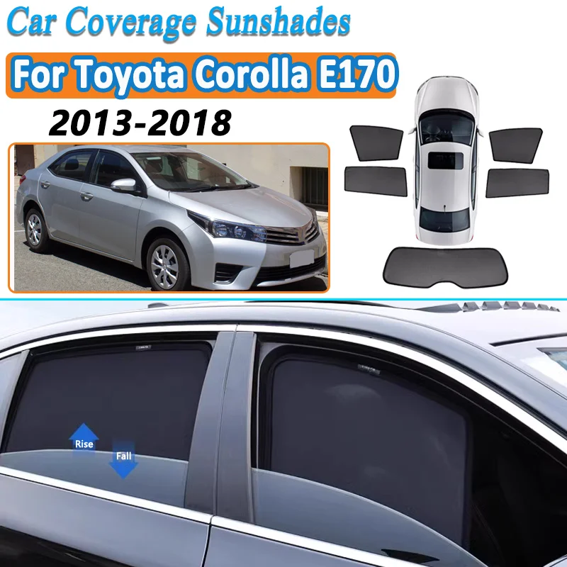 

Для Toyota Corolla Levin E170 2013~2018: Сетчатые солнцезащитные шторки на окна, магнитные шторки для конфиденциальности, защита от комаров, автоаксессуары