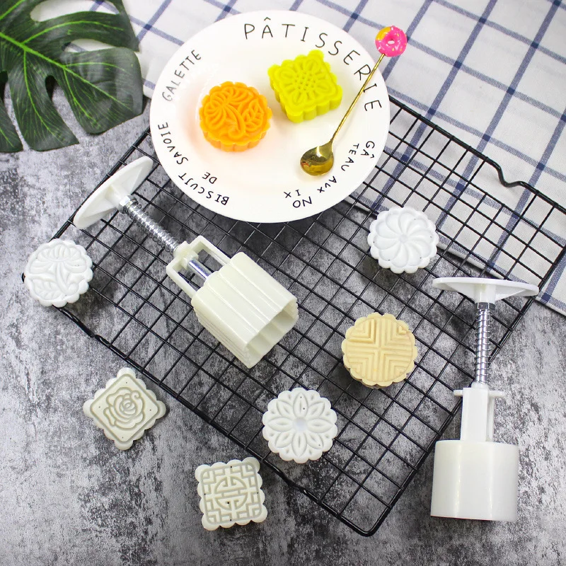 Mooncake Form Mitte Herbst Festival Mooncake Form DIY Hand Druck Fondant Dekoration Werkzeuge Mond Kuchen Form