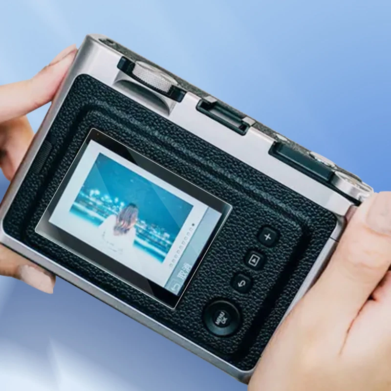 Cubierta protectora de vidrio templado para cámara Fujifilm instax mini EVO, película protectora para pantalla LCD, accesorios de protección