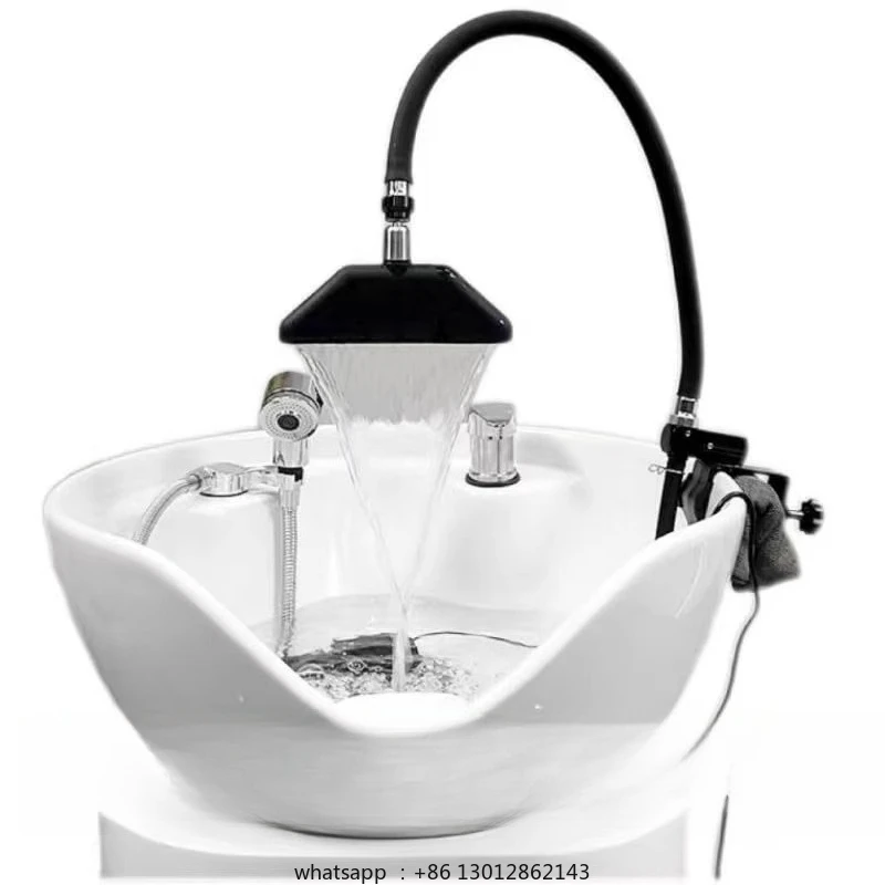

Simple addition of a new type of non-opening waterfall water circulation head treatment machine for the shampoo bed