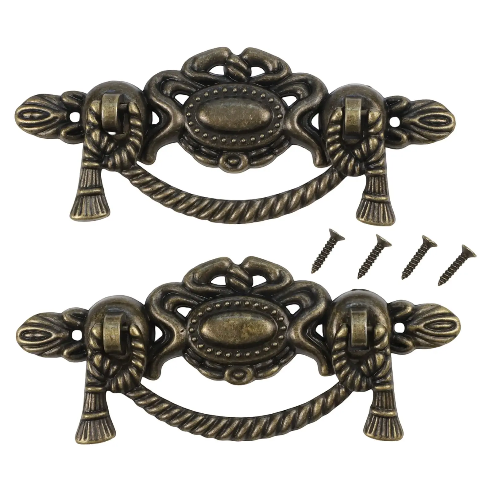 Furniture Enhancement 115*45mm Retro Kitchen Cabinet Handle Extremely Sturdy Long-lasting Use Antique Bronze Finish