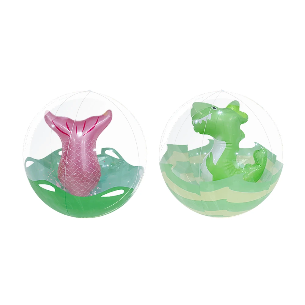 ウォーターパーティーゲーム用インフレータブルトイミドルボール - プールやビーチ用の楽しいインフレータブルトイ