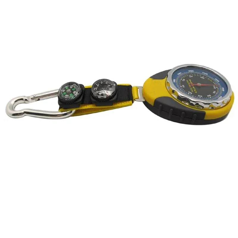 Portable Outdoor Altimeter Battery-Free Altimeter and Barometer Weather Indicator Barometer Thermometer Compass Altitude Meter