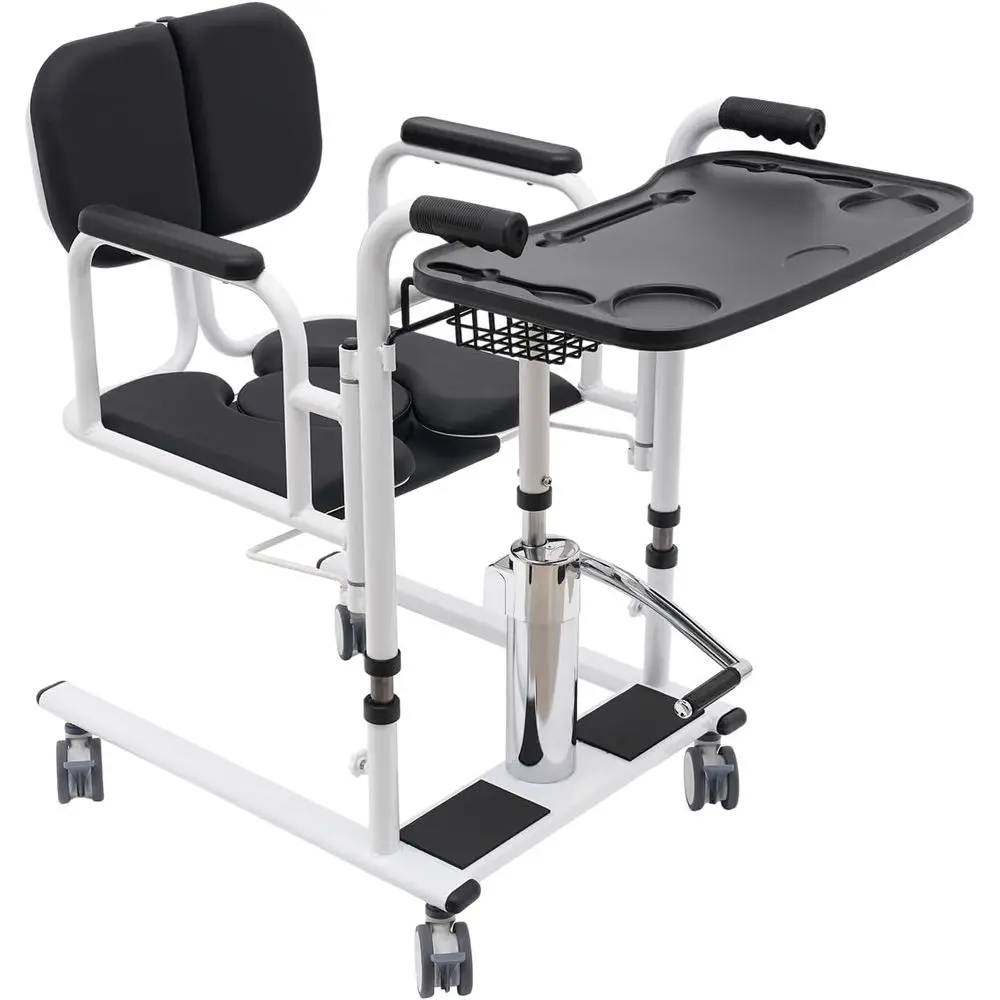 

150kg Capacity Transfer Aid Patient Lift Chair with Bed, Toilet, and Shower Functions