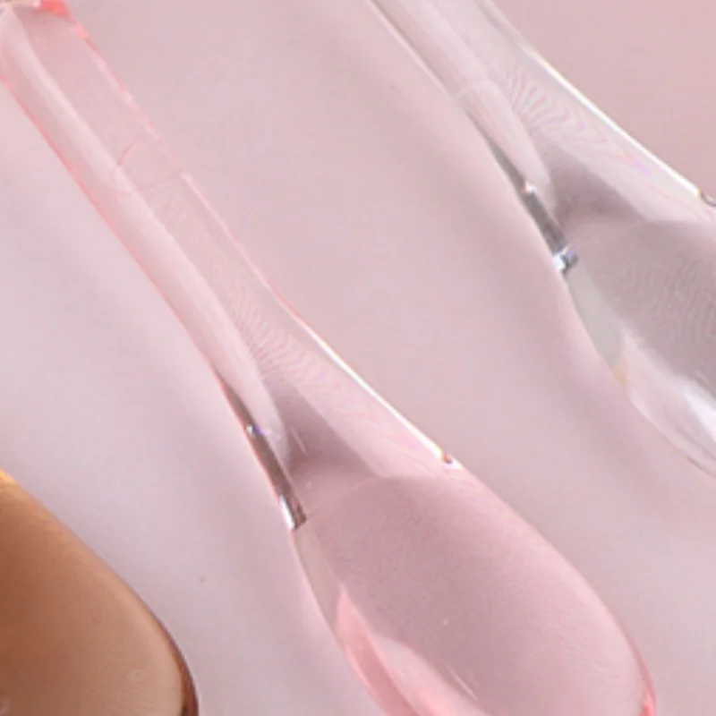 1/3 قطعة ملاعق التجميل الاكريليك مغرفة مع صندوق كريم وجه قناع الطين خلط ملاعق أدوات العناية بالجمال قضيب الوجه