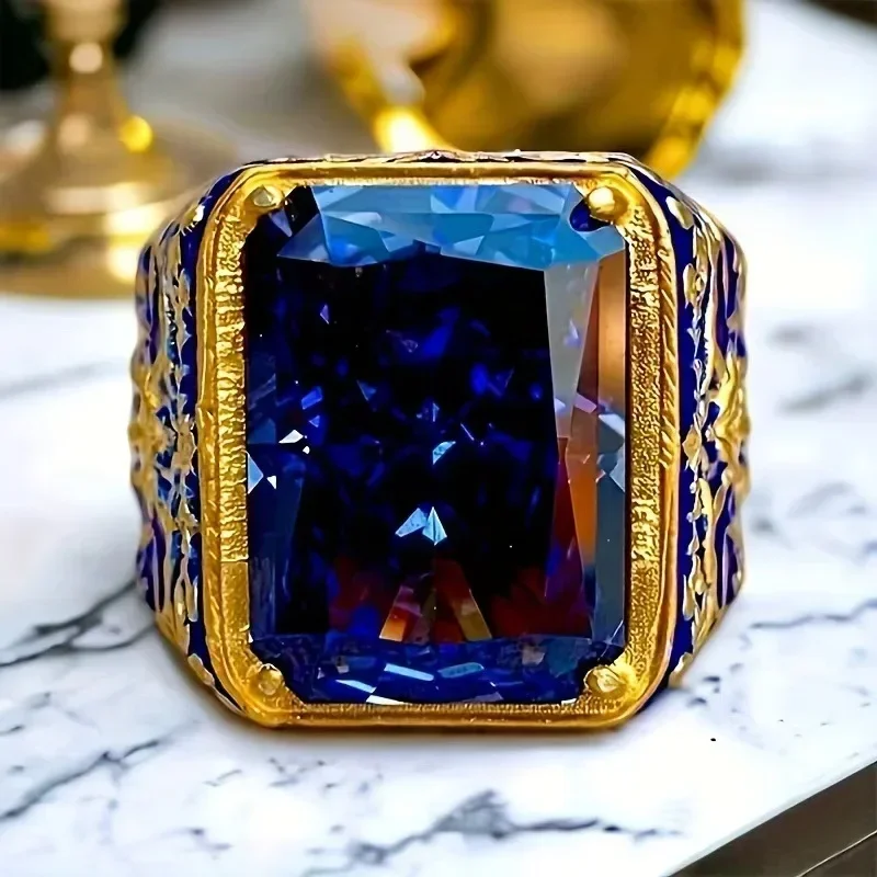 New style Wholesale of oval-shaped men's rings set with obsidian and agate rings from the manufacturer