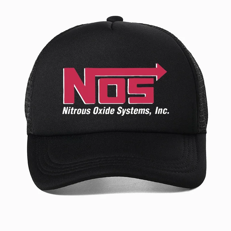 NOS Nitrous Oxide Systems Graphic Fast and Furious Car Racing Sport hat for men Cool Casual Summer Mesh Breathable Trucker Caps