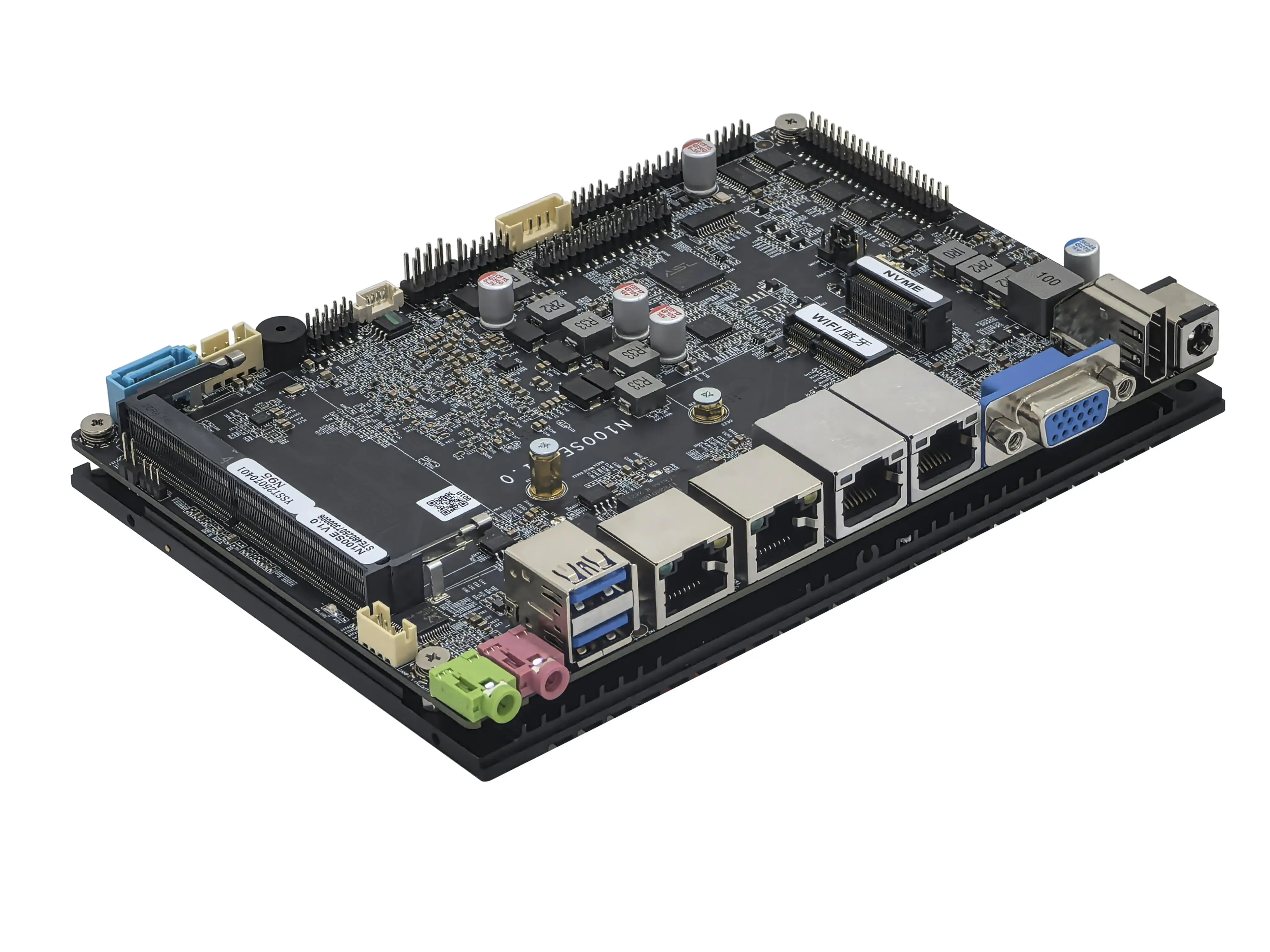 2026 ELSKY Brand Newest N100 CPU On N100SE Motherboard 2*LAN 3*LAN 4*LAN Optional 6*COM 4.0-inch Mainboard 4K Dual H DMI
