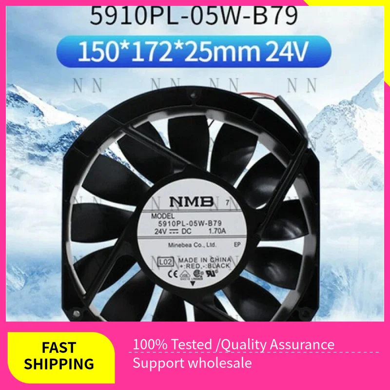 

LCXZ For NMB 5910PL-05W-B79 17251 17CM Inverter Cooling Fan 24V 1.70A 3-wire