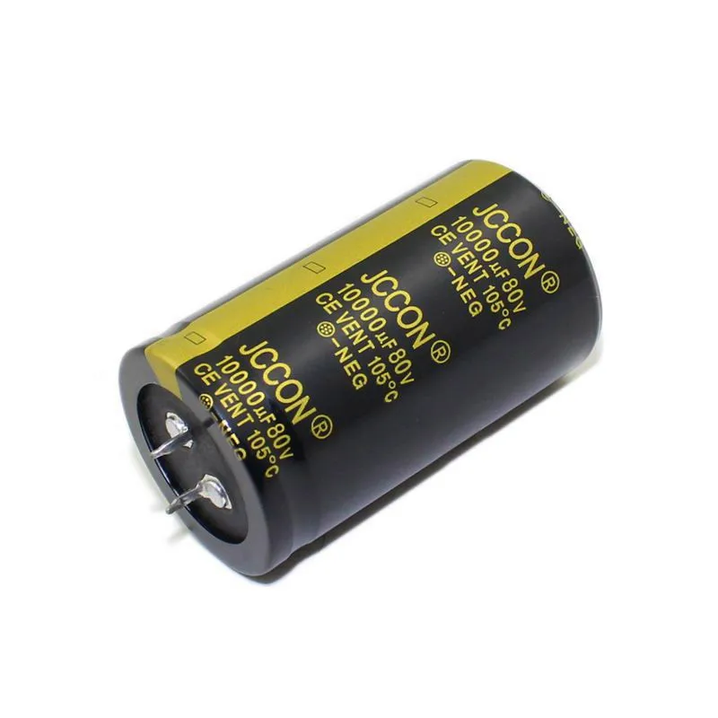 Imagem -05 - Capacitor Eletrolítico de Áudio Preto 35x60 mm 35v 47000uf 63v 15000uf 80v 10000uf para Amplificador Hifi Baixo 1pc