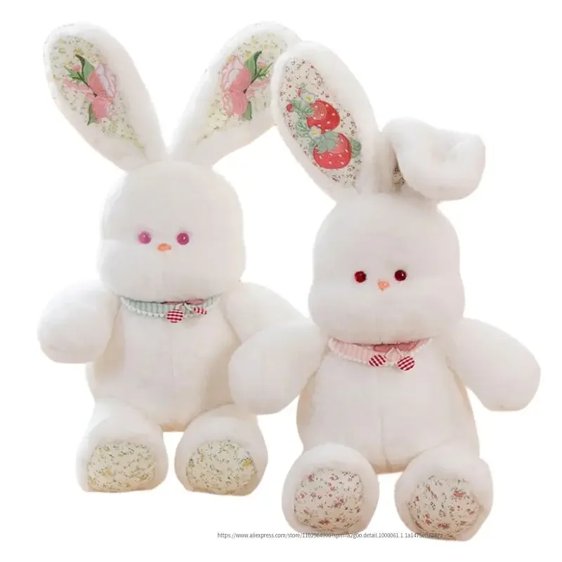 60cm Kawaii Rabbit Plush Toy Cartoon Animal Long Ear Bunny Soft Stuffed Sleeping Companion Doll Children Boy Girl Gift For Kids