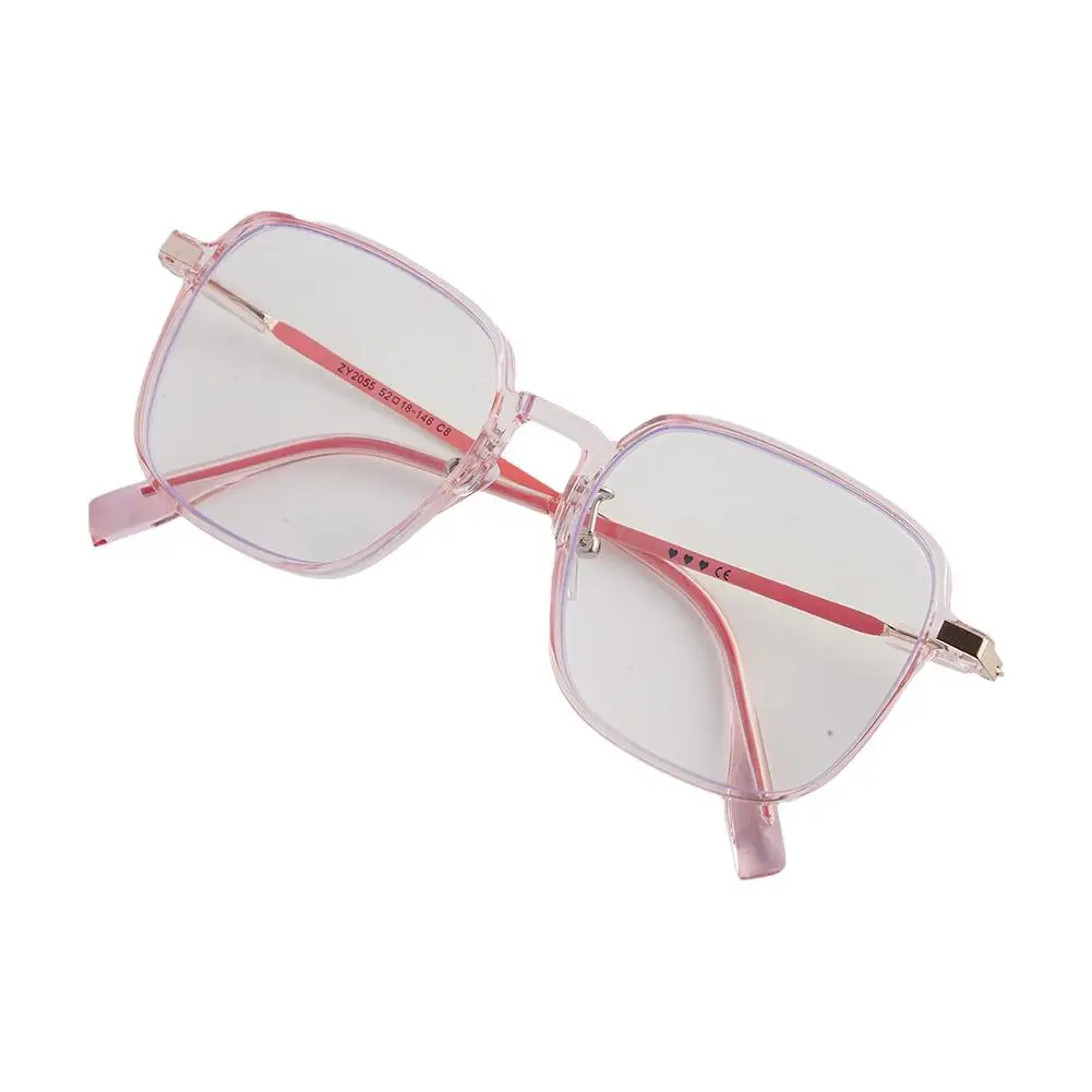 Meekleurende Glas Groot Frame Kleurverandering Bril Voor Vrouwen Licht Gevoel Kleurverandering Zonnebril Brilmontuur Met Geen Graden X4I0