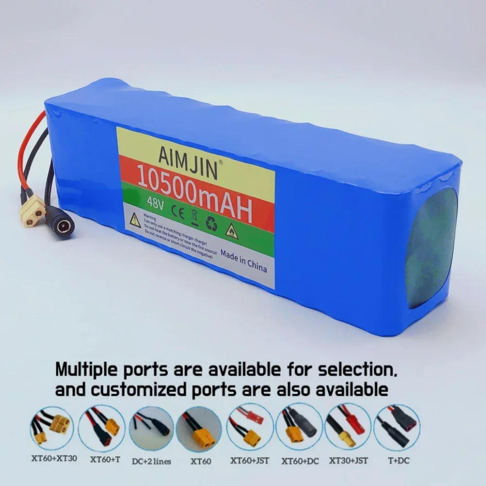 48V 배터리 10500mAh 13S3P 18650 리튬 이온 배터리 팩 54.6v 750W 1000W BAFANG 키트 내장 BMS