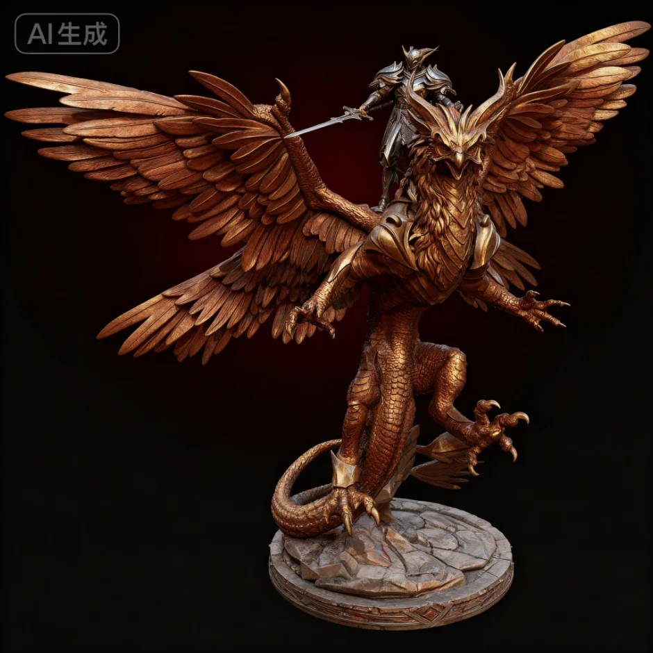 

Overall heights 75mm 90mm 120mm Resin model kit self-assembled and colored TD-7279/3D