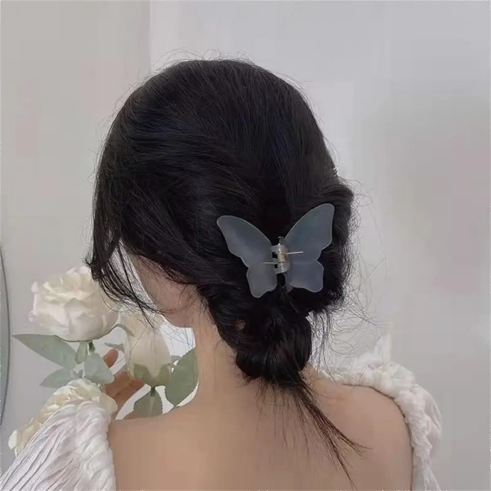 Pinza para el pelo de mariposa, accesorios para el cabello únicos de estilo coreano, mate, elegante, delicado, imprescindible, de Hada, versátil, de alta calidad