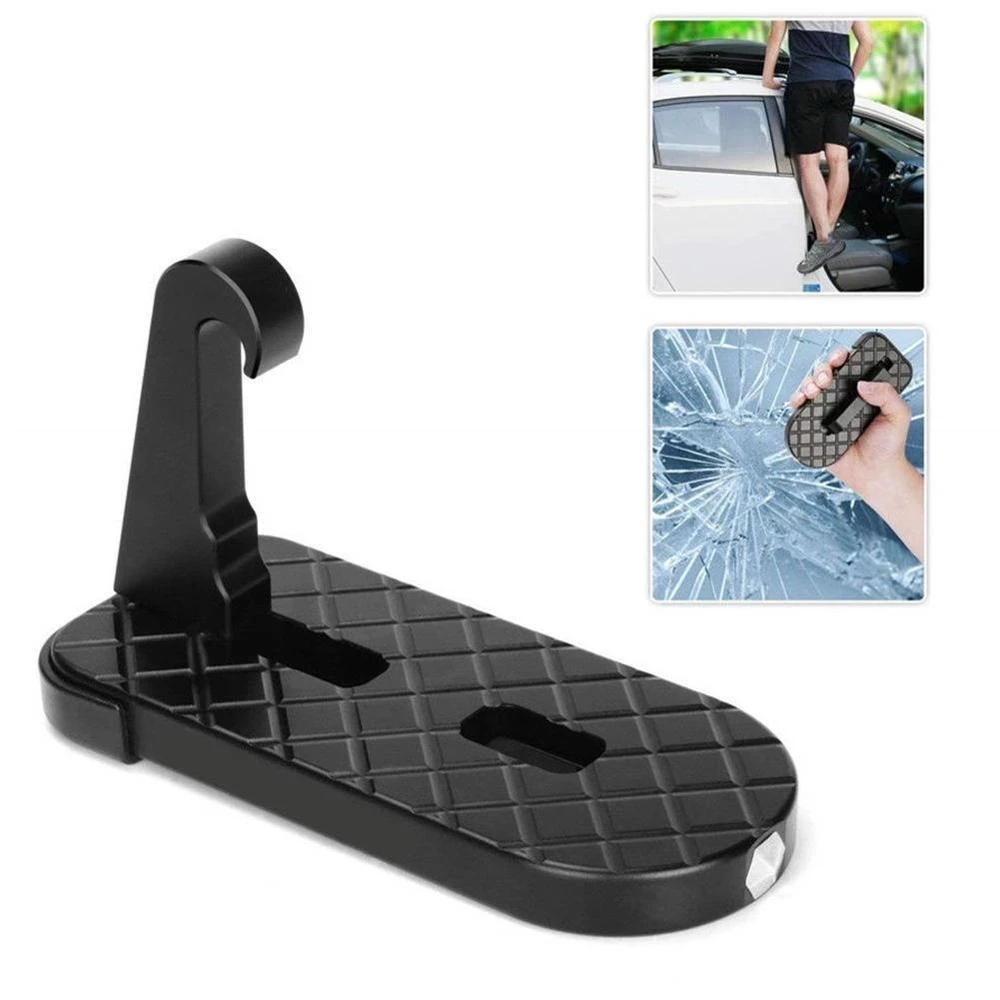 1 Pc Universal Foldable Doorstep Car Foot Pedal Rooftop Ladder Luggage Holder