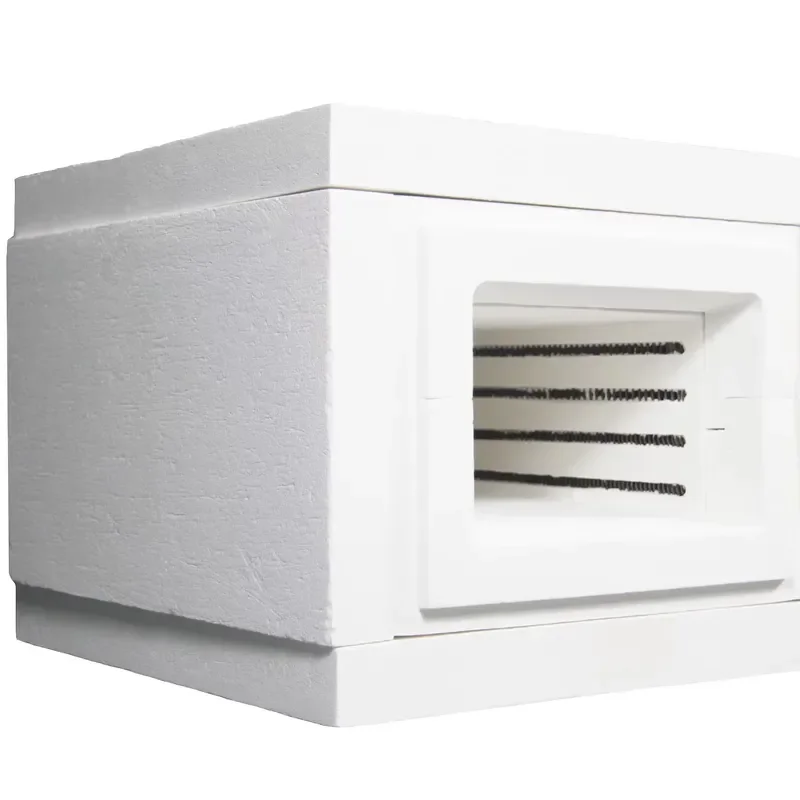 High-temperature polycrystalline mullite refractory alumina ceramic fiber hearth for muffle furnaces with heating elements