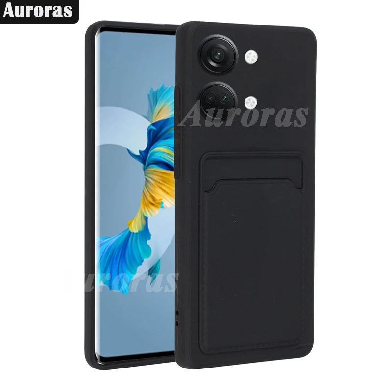 Auroras For Oneplus Nord 3 5G Case Deluxe Wallet Card Pocket Shockproof Silicone Shell For Oneplus Nord N30 CE 3 Lite Back Cover