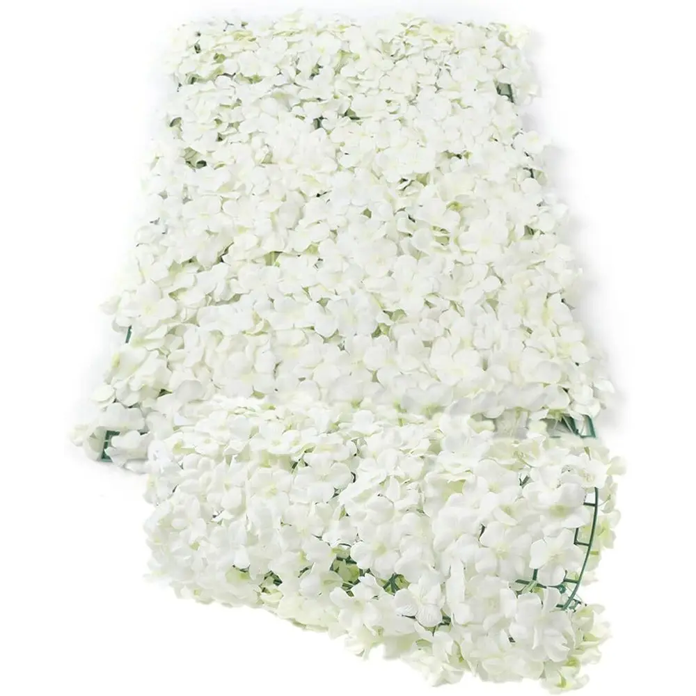 

10 Pack White Silk Rose Artificial Lower Wall Panels for Wedding Party Home DIY Decorations