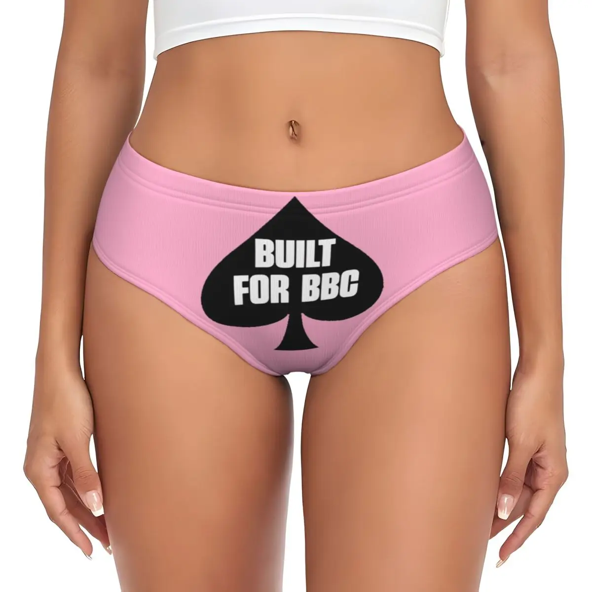 Custom Women's Built For BBC Panties Breathable Briefs Underwear Valentine's Day Gifts Underpants