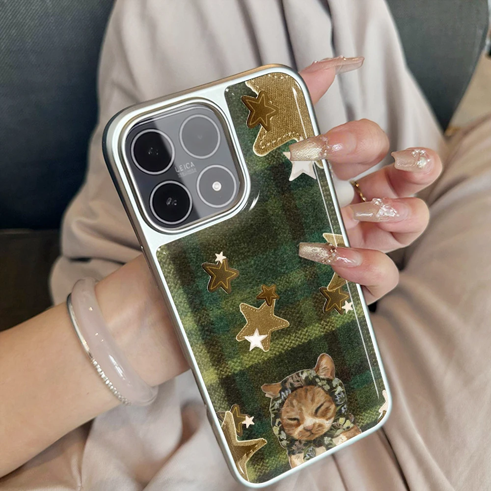 Grüner Wald Kätzchen Gummihülle für iPhone 15 17 13 Pro Max Phone 11 12 ProMax 14 15 16 Plus Hüllen Stoßfeste Luxus-Schutzhülle – Detail 16