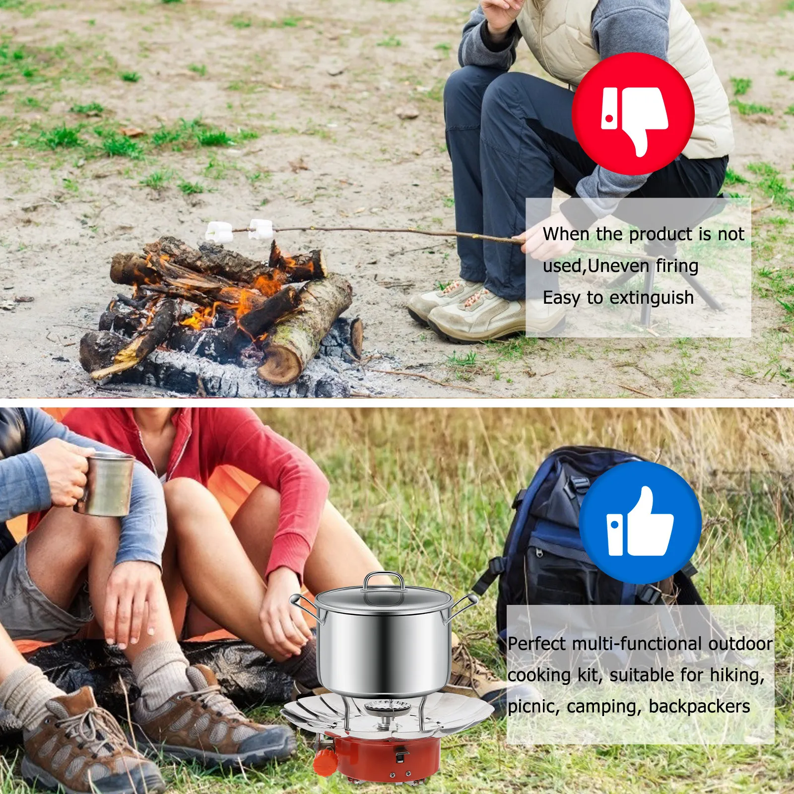 Mini Portable Lotus Furnace Ou - Camping Cooking Range recension och pris