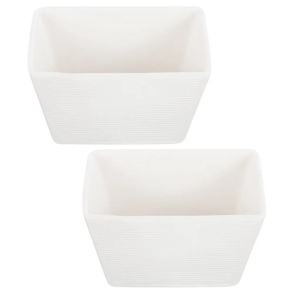 2Pcs Ceramic Tea Bag Holder Sugar Bag Bowl Coffee Packet Storage Container for Home Office Small Items Organizer Visible Clear
