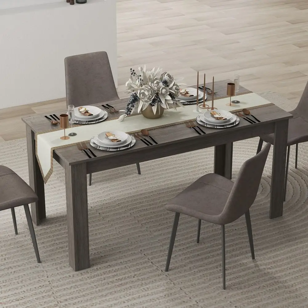 Moccha Wood Dining Table or 4-6 People, 63