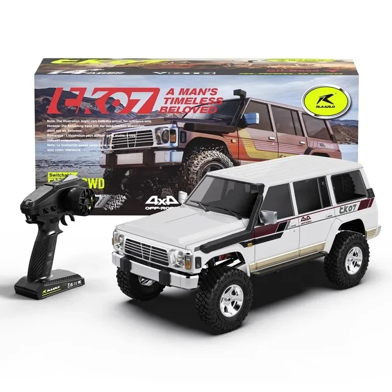 LEILALUO TK07 1/7 simulación RC modelo coche de escalada Control remoto eléctrico tracción en las cuatro ruedas coche de escalada diferencial de dos velocidades