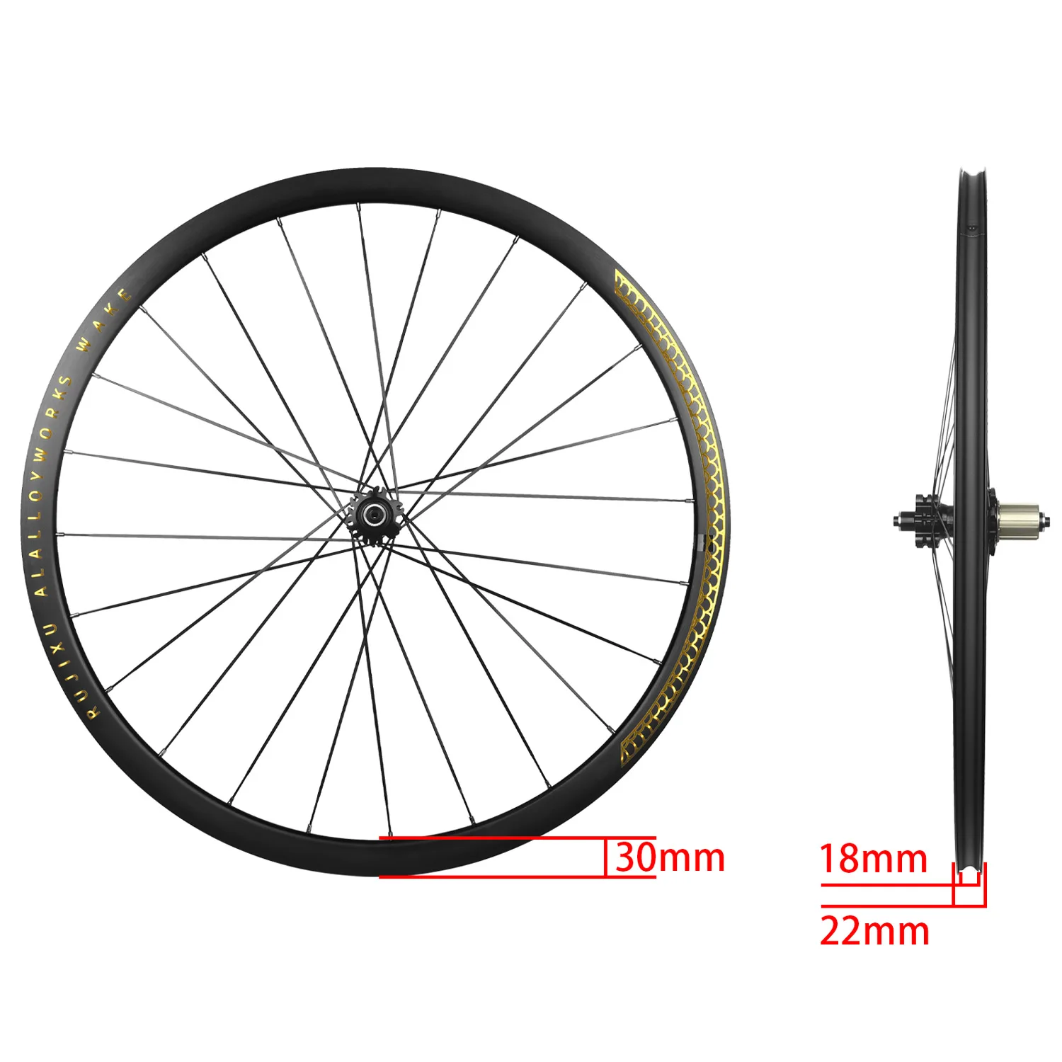 Road Bike Wheels Superlight 700 C30/ 40/50mm Aluminum Alloy Clincher Rim Thru Axle Center Lock Disc Brake Elite Bicycle Wheelset