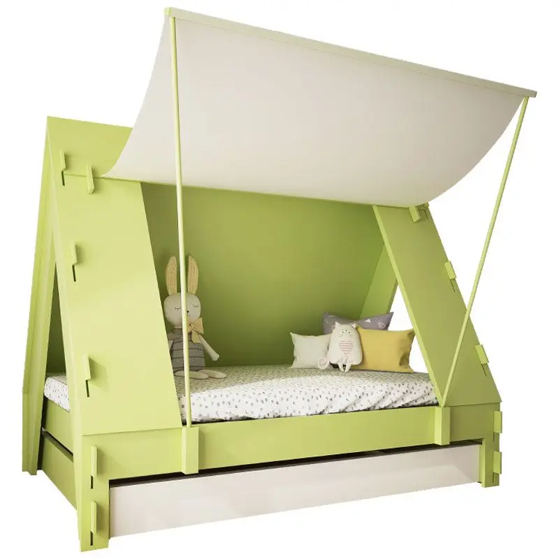 

Creative Solid Wood Tent Bed Tree House Single Boy Girl Teen Children Room Children