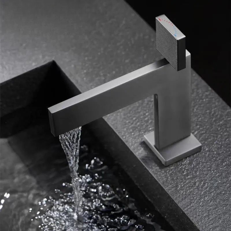 Brushed Gold Black Copper Gun Gray Basin Faucet Hot Cold Water Single Hole Under Counter Sink Mixer Tap Creative Design