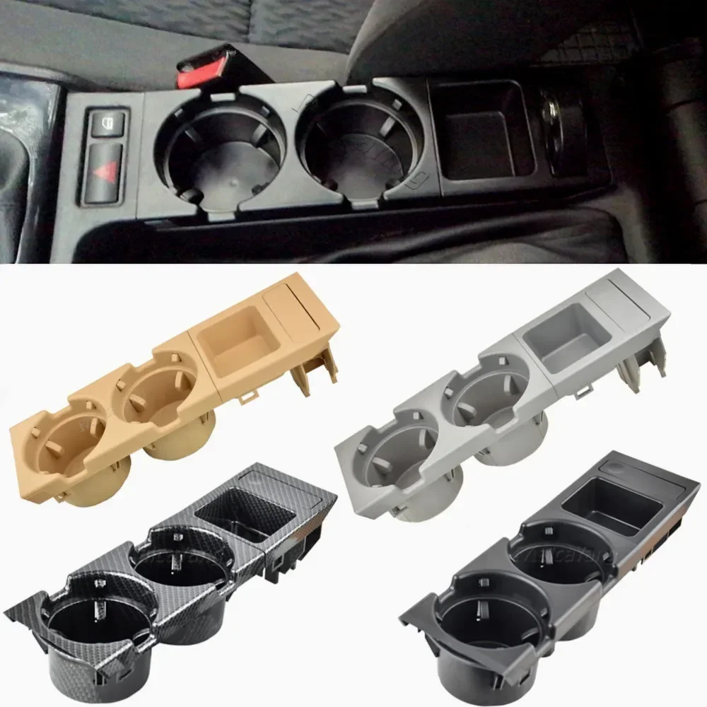 For Bmw 3 Series E46 323i 318I 320I 1998-2006 Car Center Console Water Cup Drinks Beverage Bottle Holder Coin Tray 51168217953