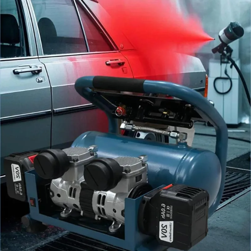Air Compressor Small Brushless Lithium Battery Air Pump Inflator Portable 10L Dual Motors High-power Air Compressor Rechargeable
