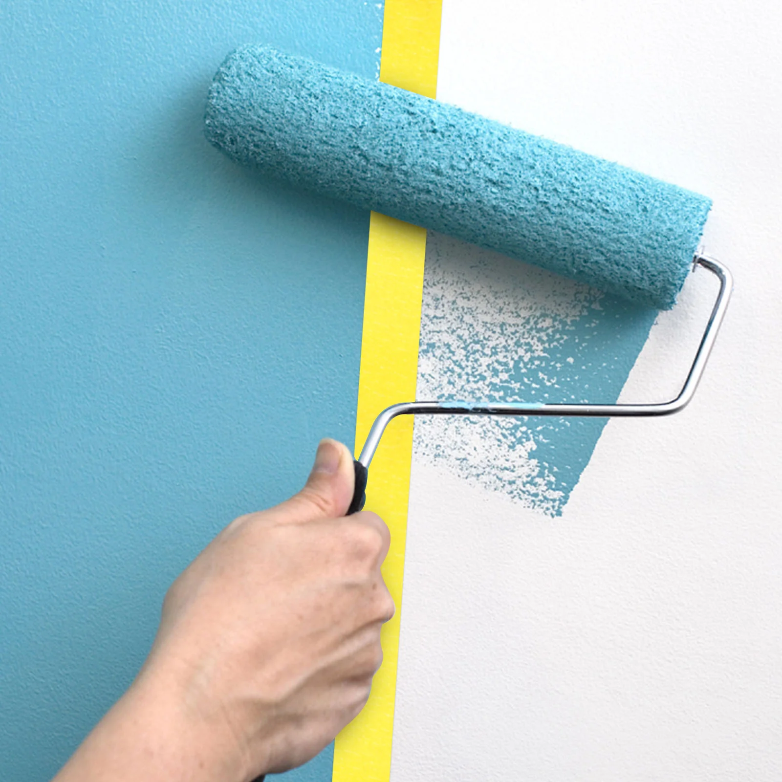 4 لفات من شريط لاصق للرسم والحرف اليدوية، شريط فنان ورقي ممتاز، لاصق سهل التقشير لمشاريع ديكور الحائط بنفسك