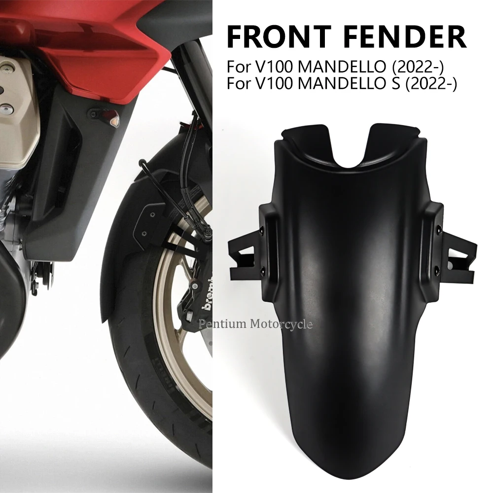 

New Motorcycle For Moto Guzzi V100 Mandello S Front Mudguard Fender Extender Extension V100 MANSELLO 2022 2023