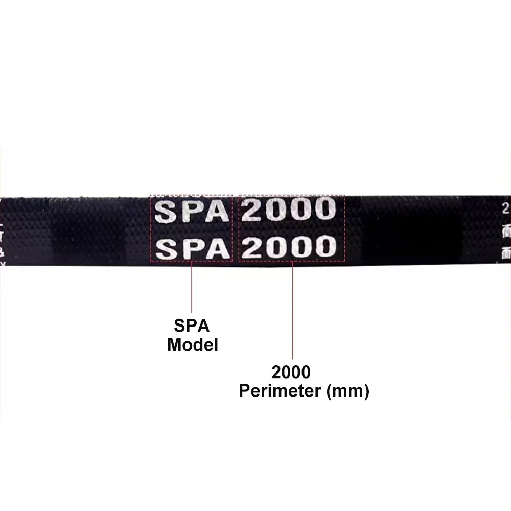 Тип спа-конвейерных ремней Резиновый транспортный ремень Узкий приводной V-образный ремень Внешняя окружность: 1257-1785 мм