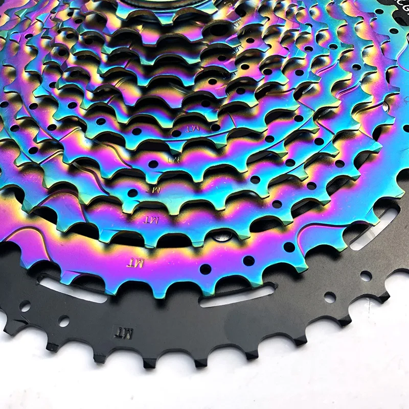 كاسيت دولاب الموازنة خفيفة الكربون الصلب 11 سرعة ضرس 11-50T قوس قزح نسبة واسعة الدراجة الجبلية لشيمانو HG