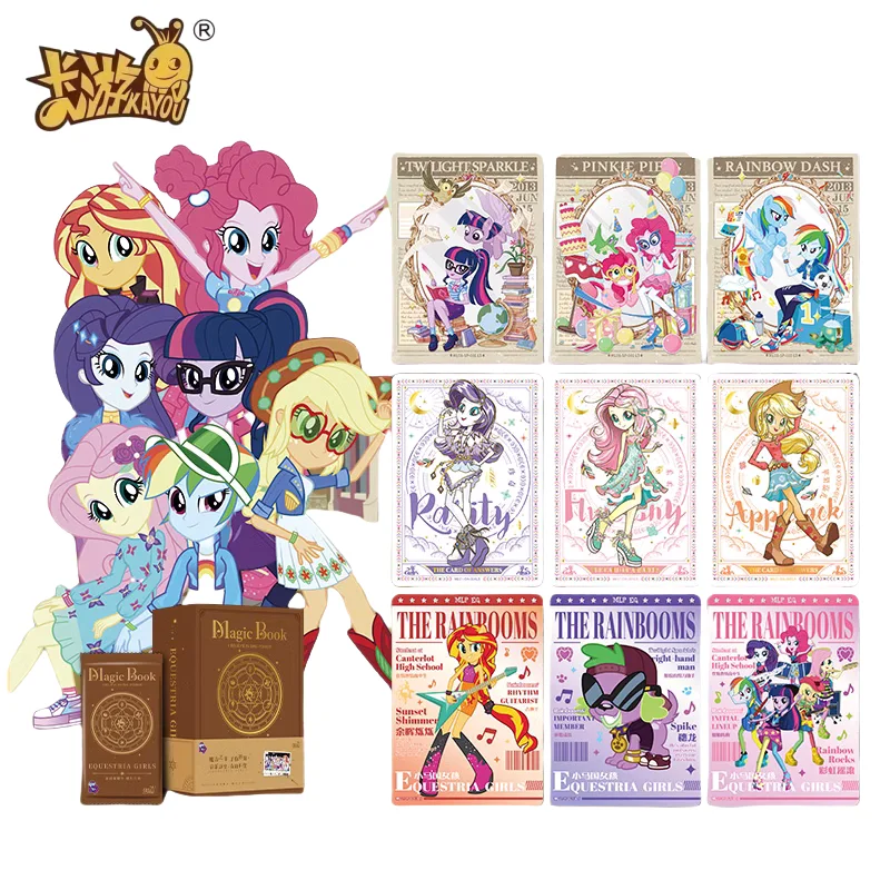 

KAYOU Little Pony Волшебная карточная книга, оригинальная вся коробка, звуковая бум-карта дружбы, коллекционная аниме-карта, периферийные игрушки, подарки