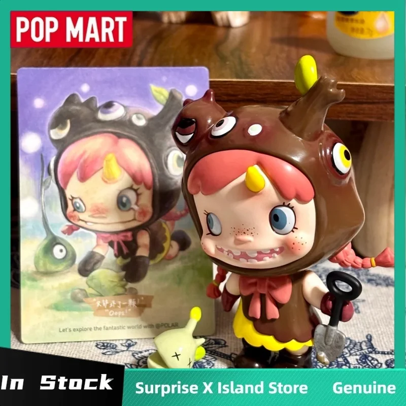 Popmart polar-olá polar série caixa cega figura de pvc caixa misteriosa brinquedo na moda bonito ornamento de mesa menina amigo presentes de mesa