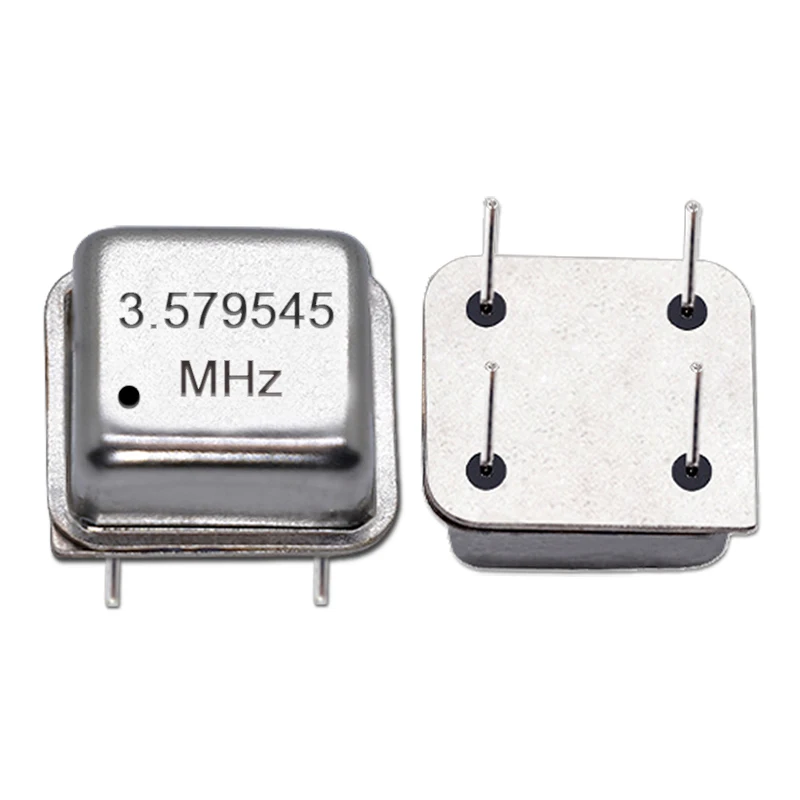 (2PCS) DIP-8 3.579545M 3.579545MHZ OSC 4PIN Half Size Active Square Crystal Oscillator 3.3V-5V-Compatible 15PF 20PPM